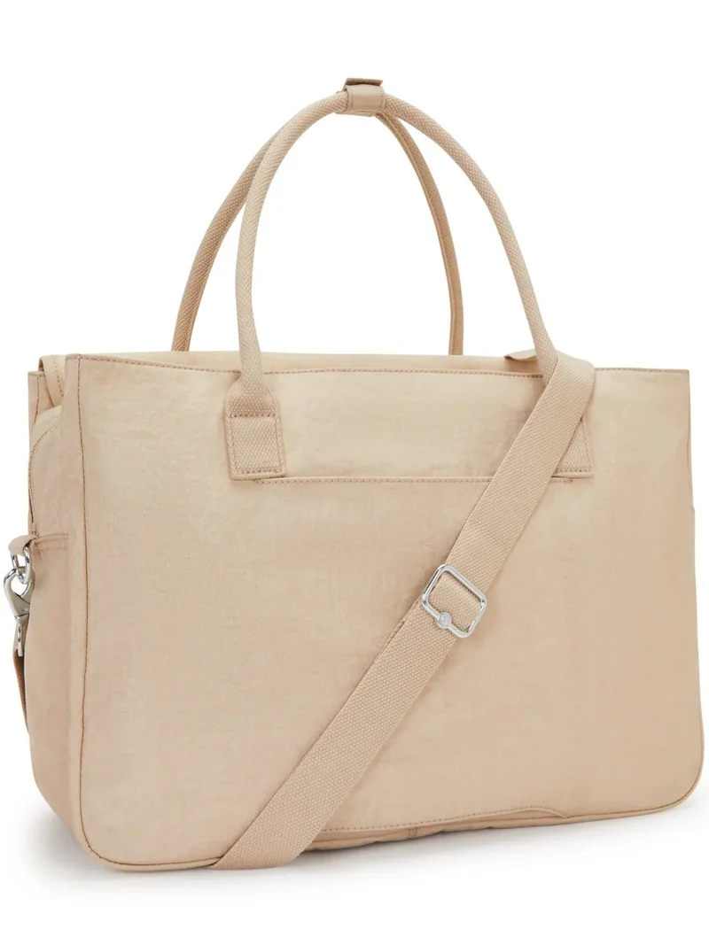 kipling Superworker S - Small Working Bag (With Removable Strap) - Sparkled Beige